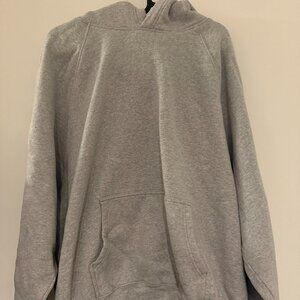 Aritzia Mega Fit Sweatfleece Hoodie L | Grey | Relaxed Oversized
